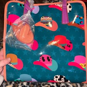 Colorful Cowboy Hat Tote Bag